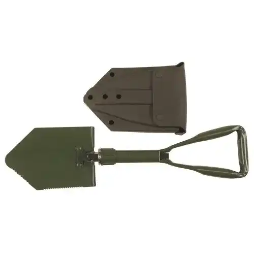 Klappspaten von MFH BW, 3-teilig, oliv mit Tragetasche