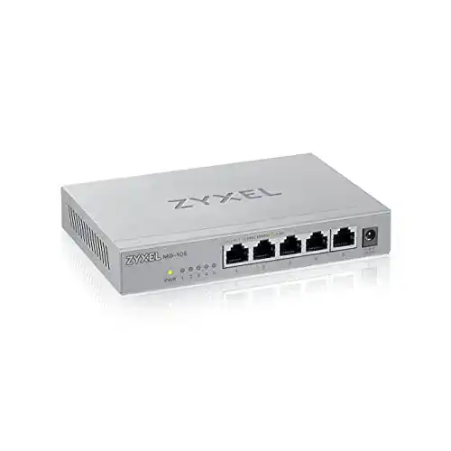 Zyxel 2,5G Multi-Gigabit Unmanaged Switch mit fünf Ports