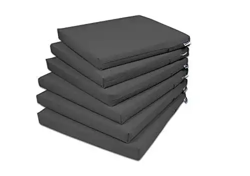 Sitzkissen Rollmayer 6er Set für Stühle in Haus und Garten