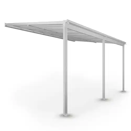 Terrassenüberdachung Juskys Borneo 4×3 m für Sonnenschutz und Schutz vor Witterungseinflüssen