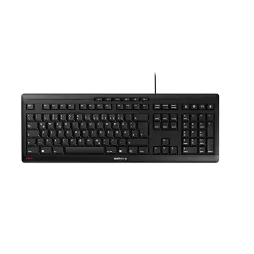 Cherry Stream Keyboard – Kabelgebundene USB-Tastatur mit GS-Zulassung