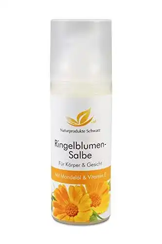 Ringelblumensalbe mit BIO Mandelöl von Naturprodukte Schwarz