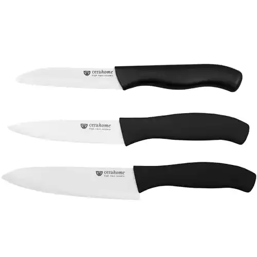 Keramikmesser Set von GRÄWE, 3-teilig, für die Küche
