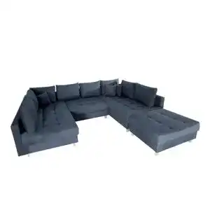 Wohnlandschaft Kent von Invicta Interior in Anthrazit – 303 cm