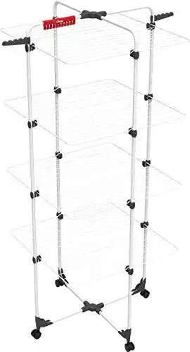 Wäscheständer Vileda Mixer 4 Turm mit 4 Ebenen und 40 m Trockenleinenlänge