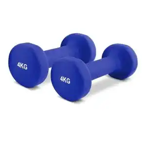 Msports Hanteln Set 4 kg – Neopren Kurzhanteln 0,5-5 kg Paar
