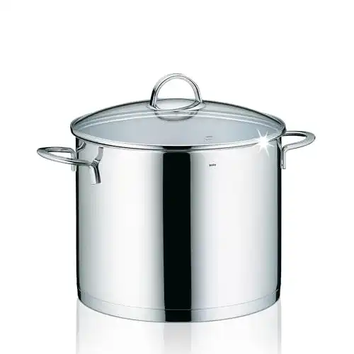 Kela 10961 Gemüsetopf 8 Liter aus Edelstahl, induktionsgeeignet
