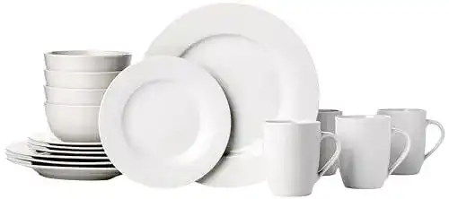 Camping Kochgeschirr Amazon Basics Geschirrservice, 16 Stück
