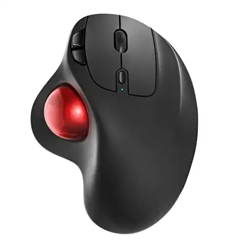 Nulea M501 Kabellose Trackball Maus mit ergonomischem Design