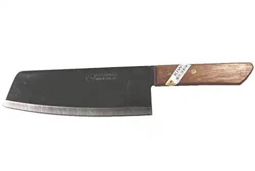 Kiwi Nakiri Küchenmesser mit Holzgriff und Edelstahlklinge