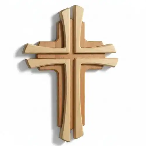 Holzkreuz Kaltner Präsente – Wandkreuz aus echtem Buchenholz