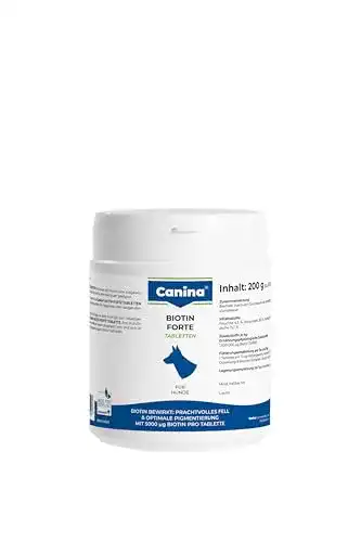 Biotin für Hunde – Canina Biotin Forte Tabletten 200g