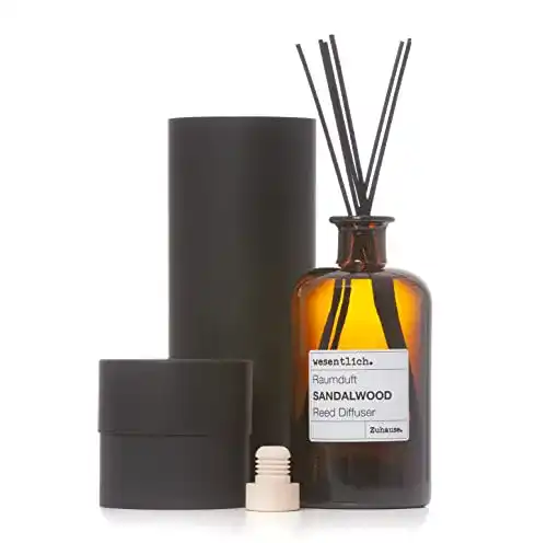 Raumduft Reed Diffuser Sandelholz 400ml mit 7 Stäbchen