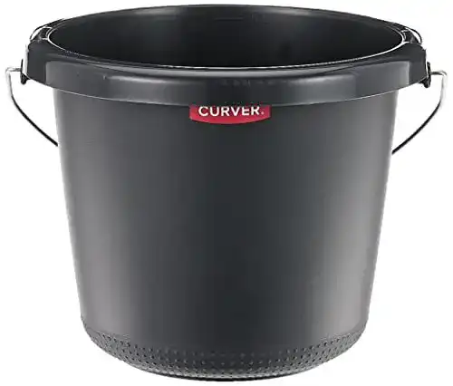 Putzeimer Curver 228028 aus Kunststoff mit Metallhenkel – 5 Liter
