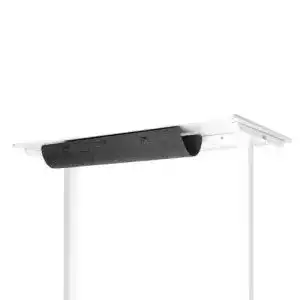 Kabelkanal für Schreibtische von Yaasa Grau, 95 x 27 x 7,5-13,4 cm