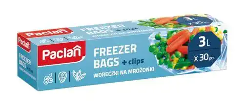 Gefrierbeutel Paclan 3 l (30er Pack) transparent