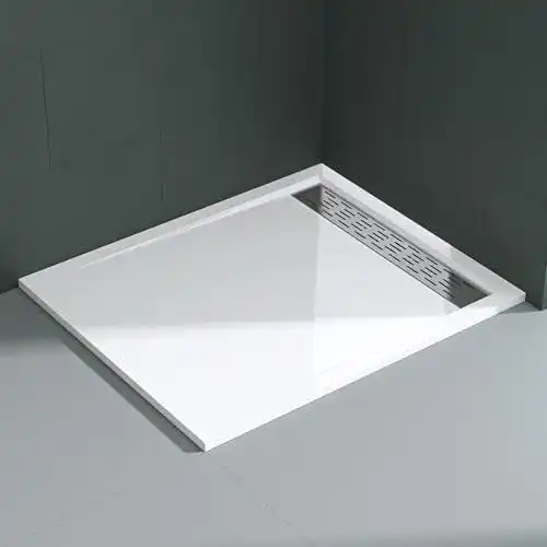 Duschwanne Mai & Mai 80x120x5cm Flache Duschtasse Weiß