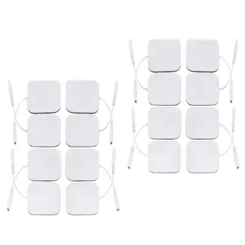 TENS-Pad Istim 16 Elektroden 5×5 cm Selbstklebend und Wiederverwendbar
