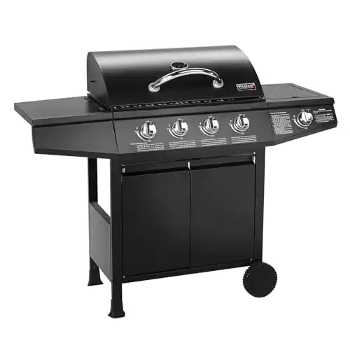 Gasgrill bis 400 Euro Taino Basic 4+1 mit 4 Brennern und Seitenbrenner
