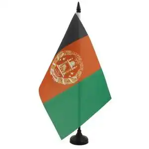Afghanistan Flagge Tischflagge 21×14 cm aus Polyester