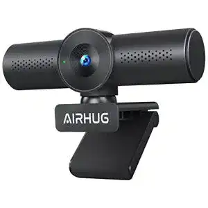 Airhug 2K Webcam mit Weitwinkel, Full HD 1080P und zwei Mikrofonen