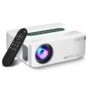 Xgody Beamer mit 4K Unterstützung, 5G WiFi und Bluetooth, 12000 Lumen