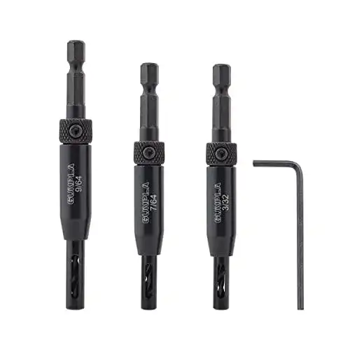 Scharnierbohrer Gunpla 3-teiliges HSS Set für Holzarbeiten
