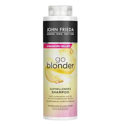 John Frieda Go Blonder Shampoo 500 ml – Aufhellendes Shampoo für blondes Haar