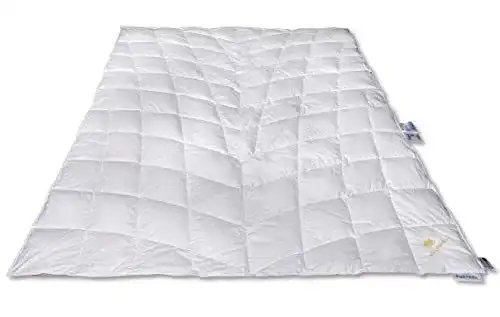 Sommerdaunendecke Schlafkönig 135×200 leicht und atmungsaktiv