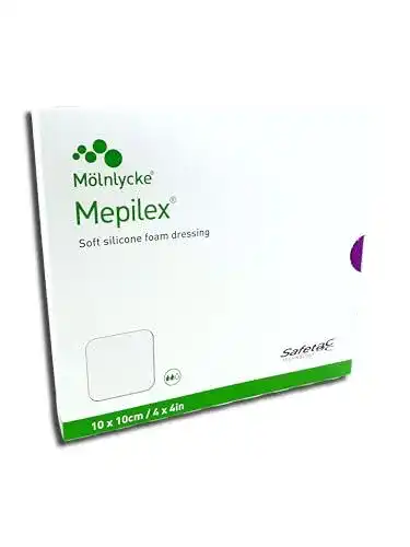 Dekubitus-Pflaster Molnlycke Mepilex weicher Schaumverband 10 x 10 cm