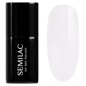 Weißer UV Nagellack Semilac 092 Shimmering White für Nägel