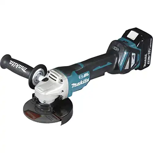 Makita DGA517RTJ Akku-Winkelschleifer 125 mm mit 2 Akkus und Ladegerät