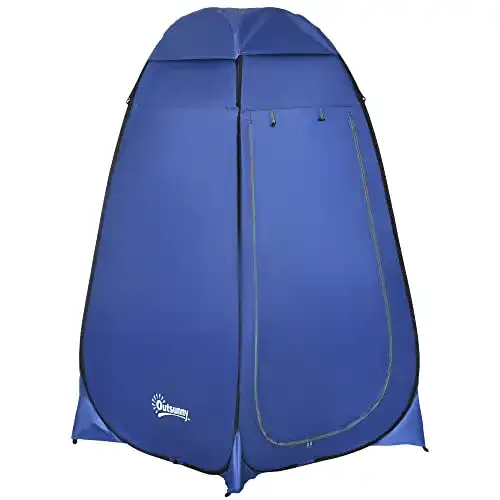 Duschzelt von Outsunny für Camping und Outdoor-Aktivitäten