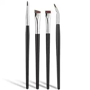 Jassins 4-teiliges abgewinkeltes Eyeliner-Pinsel-Set