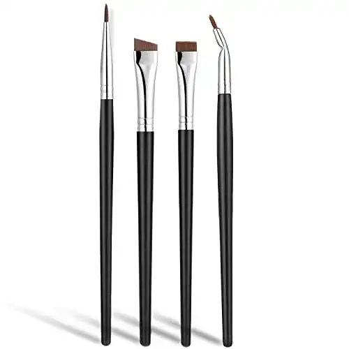 Jassins 4-teiliges abgewinkeltes Eyeliner-Pinsel-Set