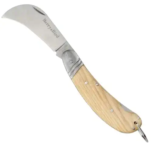 Okuliermesser Berry&Bird Hawkbill Pruner Knife klappbar für den Garten