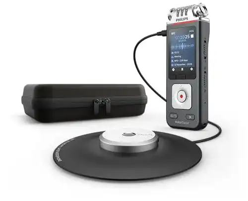 Philips VoiceTracer DVT8110 Diktiergerät mit 360°-Mikrofon