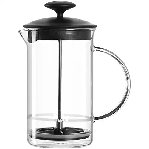 Handmilchaufschäumer Leonardo Home Caffè per me aus Glas
