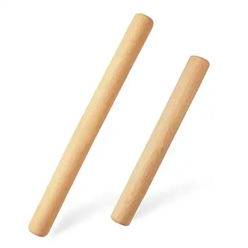 Teigrolle aus Buchenholz von LEMCASE, Nudelholz klein