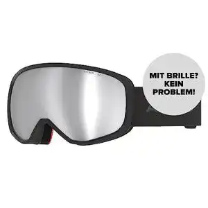 Salomon Revent Stereo Skibrille in Schwarz – Doppelscheibe mit Blendschutz