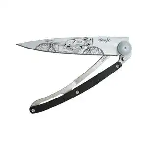 Deejo Klappbares Taschenmesser mit Gürtelclip und Edelstahlklinge