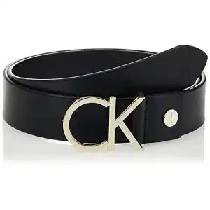 Calvin Klein Damen Gürtel mit CK Logo aus Leder, 80 cm