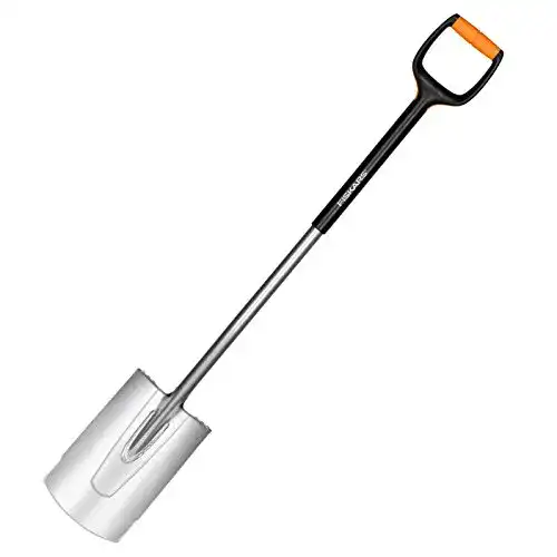 Fiskars Gärtnerspaten für weiche und steinarme Böden, rund