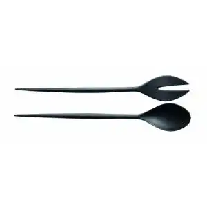 Salatbesteck Normann Copenhagen in Schwarz, 30 cm x 4,5 cm