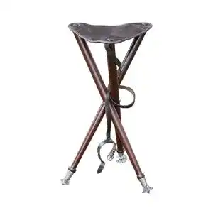 Dreibeinhocker Parforce Dreibein-Ansitzstuhl mit Metallspitzen