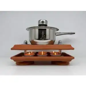 Teelichtofen Hornet Products HP-Serie Terrakotta L mit Wärmeplatte
