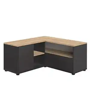 Eckschrank TemaHome TV-Schrank in Schwarz und Eiche
