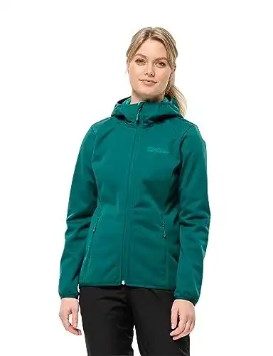 Jack Wolfskin Windhain Hoody W Damen Softshelljacke in Sea Green