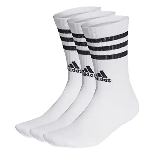 Adidas Performance 3S Socken in Weiß und Schwarz, Größe L