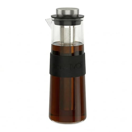 Cold Brew Kaffeebereiter von Bonvivo – Glaskaraffe mit Edelstahl-Filter